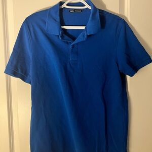 Cobalt Blue Zara Polo Shirt
Size: Medium
Worn a few times